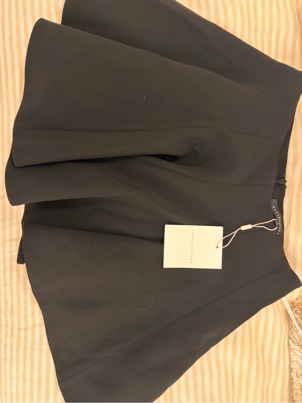 Endless Rose- Black A-line Skirt with Tag